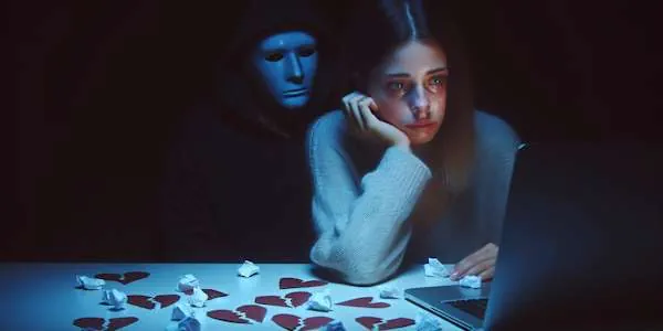 Illustration of psychological damage caused by fraud via Tinder trading scam in online dating 